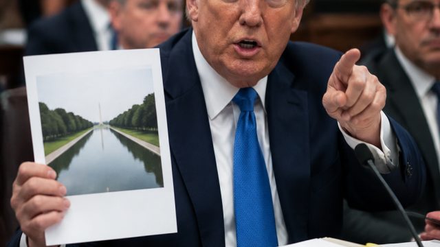 Trump Promises Evidence in Court Over Reflecting Pool Allegations