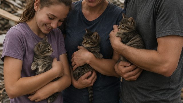 Family Responds to Tornado's Impact by Adopting Shelter Kittens